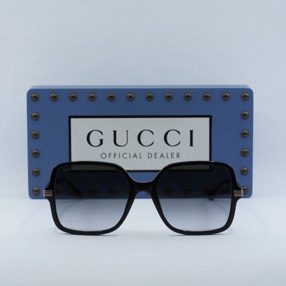 Gucci GG1449S 001 Square Sunglasses - Black/Grey Gradient main image 7